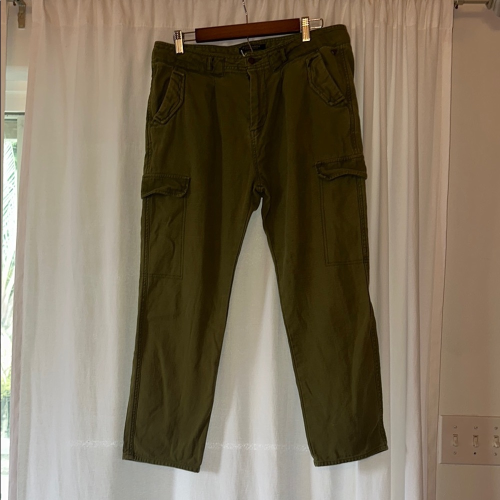 Scotch & Soda Green Cargo Pants Straight Leg